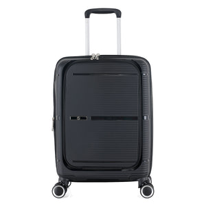 3-Piece Luggage Set, PP Material Hard Shell Suitcases, 8 Spinner Wheels, Telescopic Handle & Anti-Theft Zippers