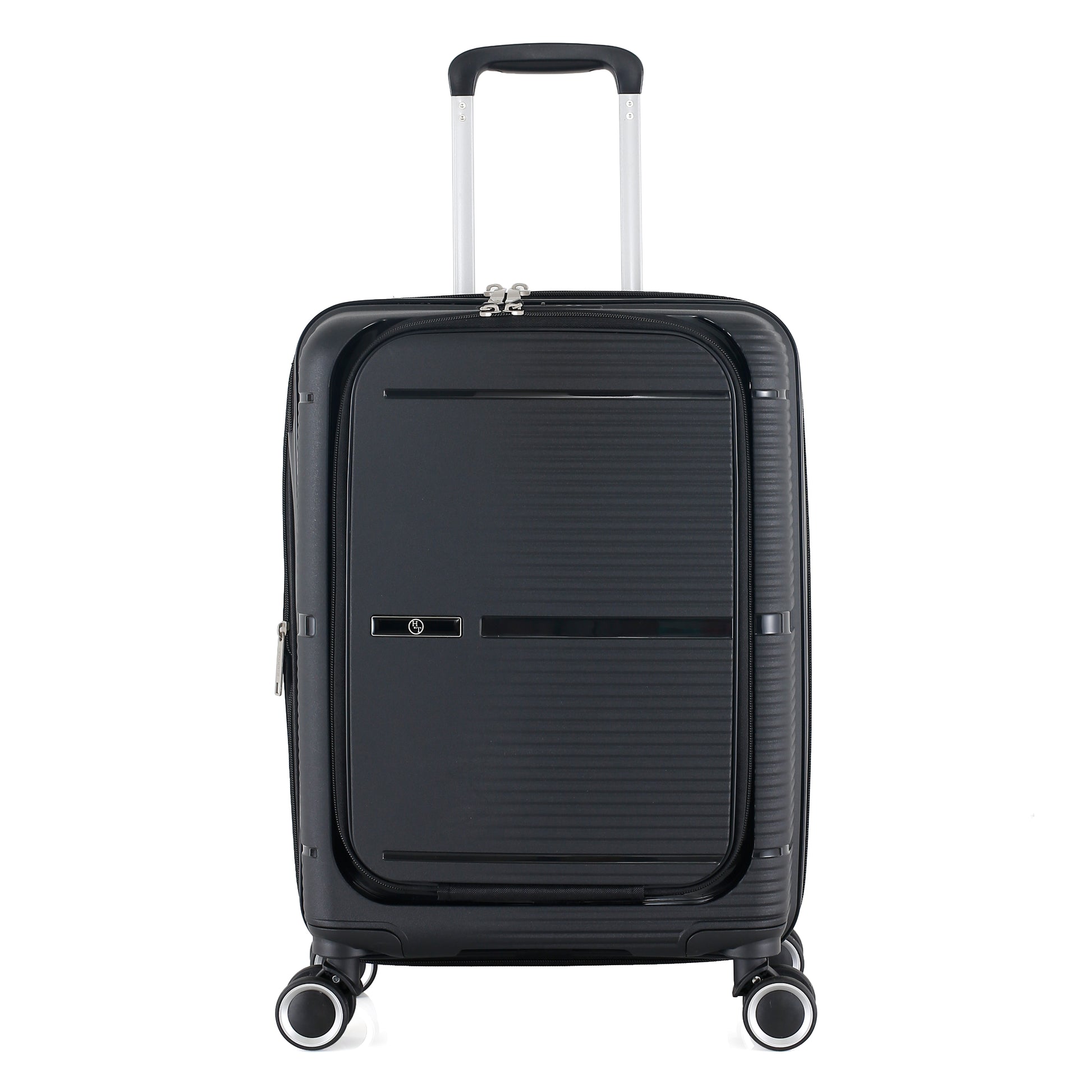 3-Piece Luggage Set, PP Material Hard Shell Suitcases, 8 Spinner Wheels, Telescopic Handle & Anti-Theft Zippers