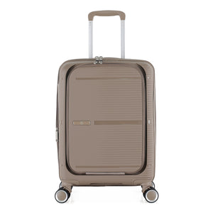 3-Piece Luggage Set, PP Material Hard Shell Suitcases, 8 Spinner Wheels, Telescopic Handle & Anti-Theft Zippers