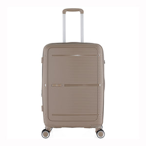 3-Piece Luggage Set, PP Material Hard Shell Suitcases, 8 Spinner Wheels, Telescopic Handle & Anti-Theft Zippers