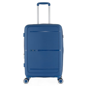 3-Piece Luggage Set, PP Material Hard Shell Suitcases, 8 Spinner Wheels, Telescopic Handle & Anti-Theft Zippers