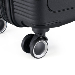 3-Piece Luggage Set, PP Material Hard Shell Suitcases, 8 Spinner Wheels, Telescopic Handle & Anti-Theft Zippers